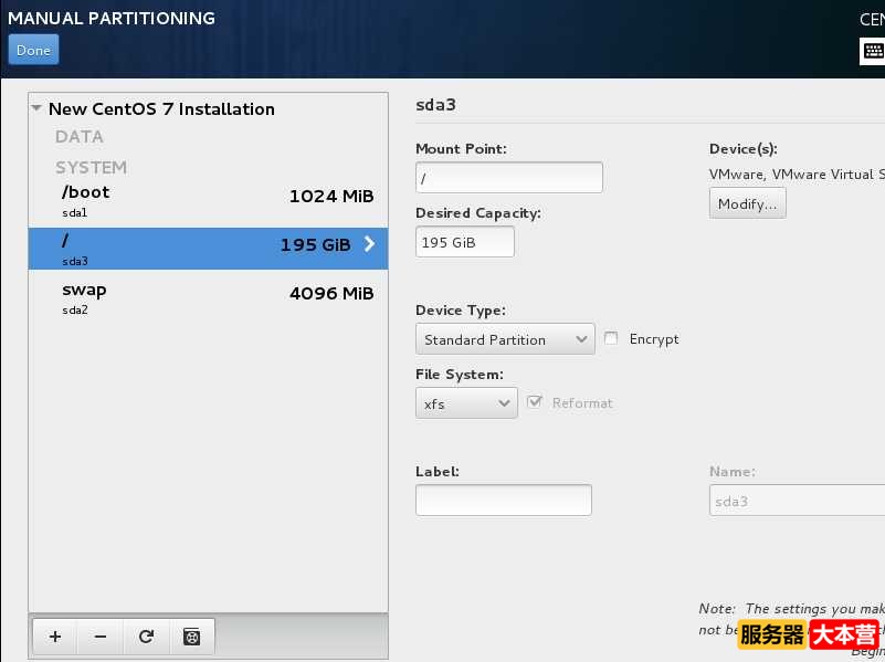 【服务器】安装VMware虚拟机和配置CentOS 7系统的详细图文教程